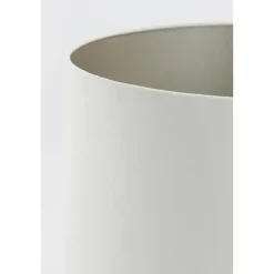 Light & Living Cilinder Lampenkap Velours - Wit - Ø40x30cm New