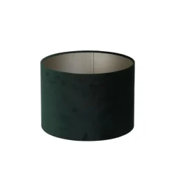Light & Living Cilinder Lampenkap Velours - Dutch Green - Ø40x30cm New