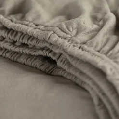 Cinderella - Hoeslaken (tot 25 cm) - Jersey - 180x200 cm/210 cm - Taupe Clearance