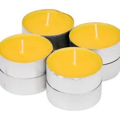 Atmosphera Citronella geur theelichtjes - Citrusgeur - 24x stuks Outlet