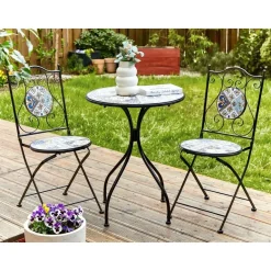 Beliani CIVITA - Balkonset - Zwart - Metaal Clearance