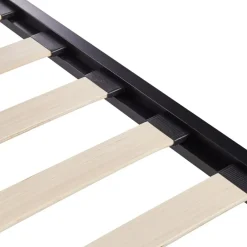 Beliani CLAMART - Tweepersoonsbed - Zwart/Grijs - 140 x 200 cm - Metaal Discount