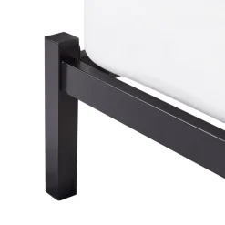 Beliani CLAMART - Tweepersoonsbed - Zwart/Grijs - 140 x 200 cm - Metaal Discount