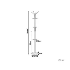 Beliani CLAXTON - Kapstok - Zwart - Staal