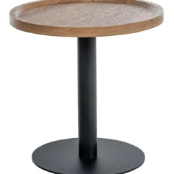 CLP Bijzettafel Aspen mat zwart Frame - Hout - bruin Best