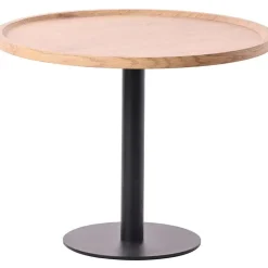 CLP Bijzettafel Aspen mat zwart Frame - Hout - natura Hot