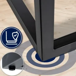 CLP Bijzettafel Manteo mat zwart Frame - Hout - eik Best