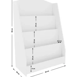 CLP Boekenkast Melfa Hout - wit Clearance