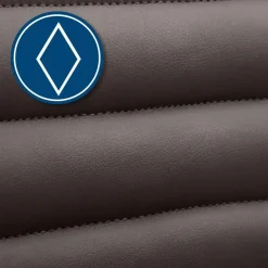 CLP Bureaustoel Alamosa chroom Frame - Kunstleer - bruin Best