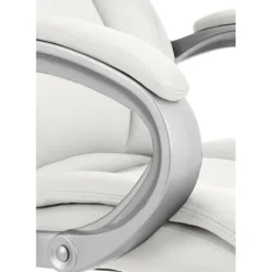 CLP Bureaustoel Apoll XL chroom Frame - Kunstleer - wit Outlet