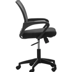 CLP Bureaustoel Auburn zwart Frame - Microfiber - zwart Best