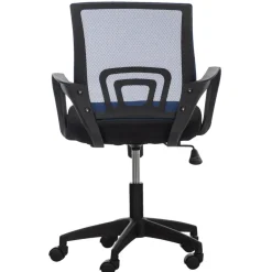 CLP Bureaustoel Auburn zwart Frame - Microfiber - blauw Hot