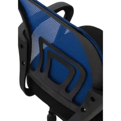 CLP Bureaustoel Auburn zwart Frame - Microfiber - blauw Hot