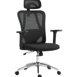 CLP Bureaustoel Bryden chroom Frame - Kunststof - zwart Sale