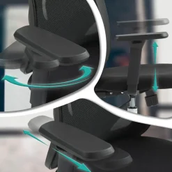 CLP Bureaustoel Bryden chroom Frame - Kunststof - zwart Sale