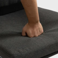 CLP Bureaustoel Cleveland chroom Frame - Stof - donkergrijs