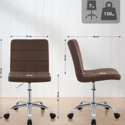 CLP Bureaustoel Darfield Stof - bruin Hot