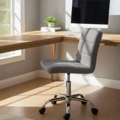 CLP Bureaustoel Darfield Stof - grijs Sale