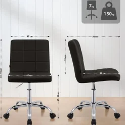 CLP Bureaustoel Darfield Kunstleer - bruin