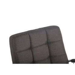 CLP Bureaustoel Deli chroom Frame - Stof - donkergrijs Clearance