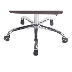 CLP Bureaustoel Deli chroom Frame - Stof - donkergrijs Clearance