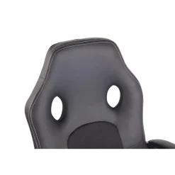 CLP Bureaustoel Elbing zwart Frame - Kunstleer - zwart/zwart New