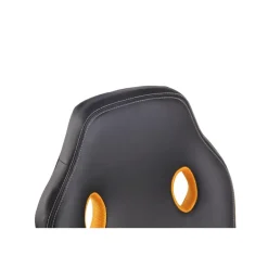 CLP Bureaustoel Elbing zwart Frame - Kunstleer - zwart/geel Online