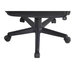 CLP Bureaustoel Elbing zwart Frame - Kunstleer - zwart/blauw Sale