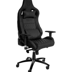 CLP Bureaustoel Keren zwart Frame - Echt leer - zwart