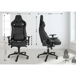 CLP Bureaustoel Keren zwart Frame - Echt leer - zwart