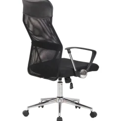 CLP Bureaustoel Korba chroom Frame - Microfiber - zwart