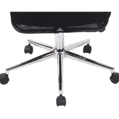 CLP Bureaustoel Korba chroom Frame - Microfiber - zwart