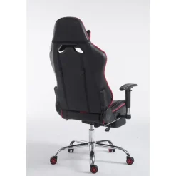 CLP Bureaustoel Limit zwart Frame - Kunstleer - zwart/rood Best