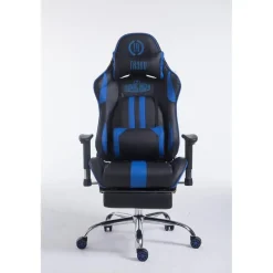 CLP Bureaustoel Limit zwart Frame - Kunstleer - zwart/blauw Discount