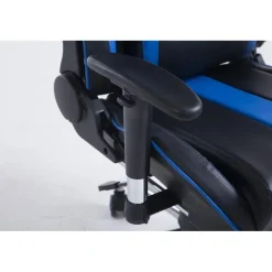 CLP Bureaustoel Limit zwart Frame - Kunstleer - zwart/blauw Discount