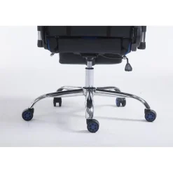 CLP Bureaustoel Limit zwart Frame - Kunstleer - zwart/blauw Discount