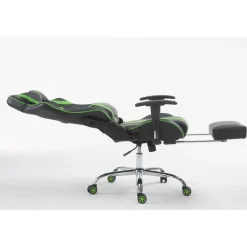 CLP Bureaustoel Limit zwart Frame - Kunstleer - zwart/groen Best