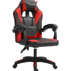 CLP Bureaustoel Orkney zwart Frame - Kunststof - zwart/rood Online