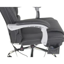 CLP Bureaustoel Pacific chroom Frame - Echt leer - zwart Outlet