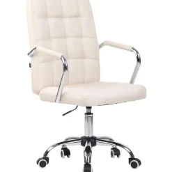 CLP Bureaustoel Terni chroom Frame - Stof - creme Hot