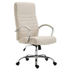 CLP Bureaustoel Valais Stof - creme Discount