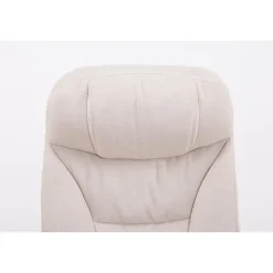 CLP Bureaustoel XL Troy chroom Frame - Stof - creme