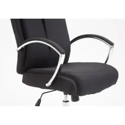 CLP Bureaustoel XL Vaud chroom Frame - Stof - zwart Sale