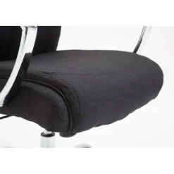 CLP Bureaustoel XL Vaud chroom Frame - Stof - zwart Sale