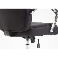 CLP Bureaustoel XL Vaud chroom Frame - Stof - zwart Sale