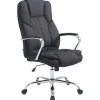 CLP Bureaustoel XXL Xanthos chroom Frame - Stof - zwart Hot