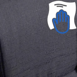 CLP Bureaustoel XXL Xanthos chroom Frame - Stof - zwart Hot