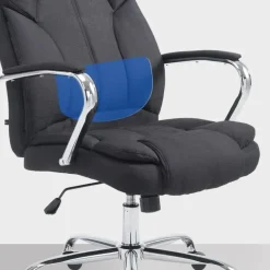 CLP Bureaustoel XXL Xanthos chroom Frame - Stof - zwart Hot