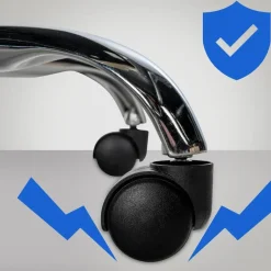 CLP Bureaustoel XXL Xanthos chroom Frame - Kunstleer - licht bruin Sale