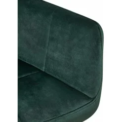 CLP Eetkamerstoel Emia zwart Frame - Fluweel - groen Clearance